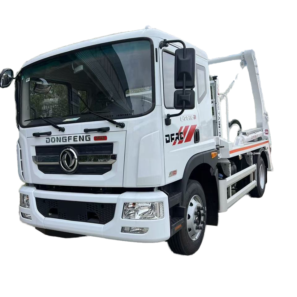 Dongfeng Salıngak Kolu Kanca Asans&ouml;r &Ccedil;&ouml;p Kamyonu Tekne Tipi Konteynerler Ile &Ccedi