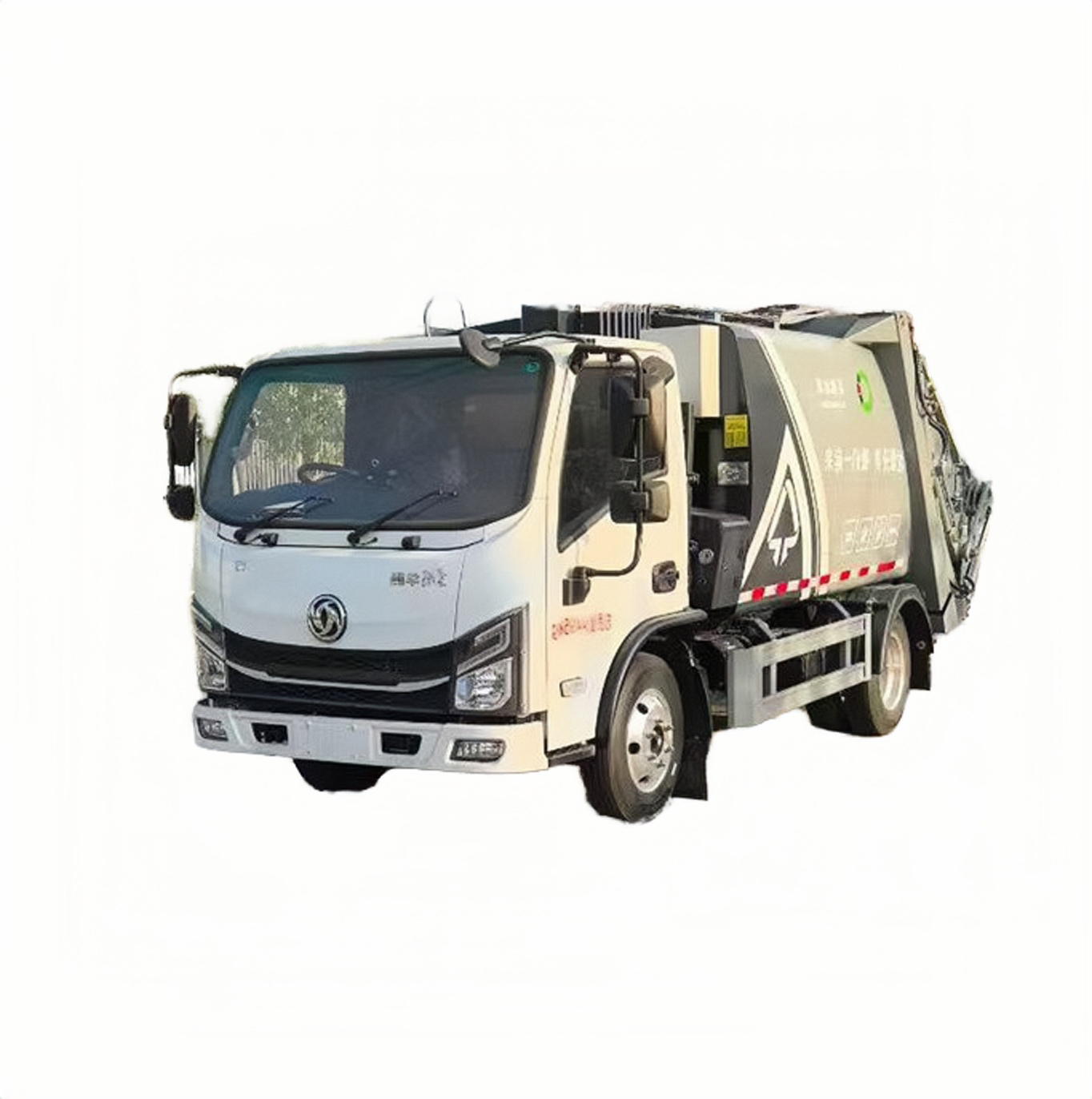Dongfeng 5m&sup3; Kompakt Sıkıştırılmış &Ccedil;&ouml;p Kamyonu  Yeraltı Park Kapasitesi Ve Euro Sta