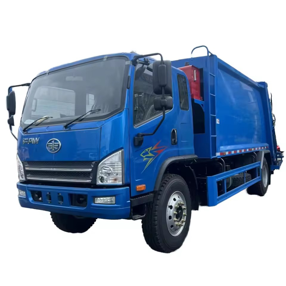 En &Ccedil;ok Satılan Jiefang FAW Sıkıştırılmış &Ccedil;&ouml;p İşleme Kamyonu 4x2 Dizel EU5 Manuel 