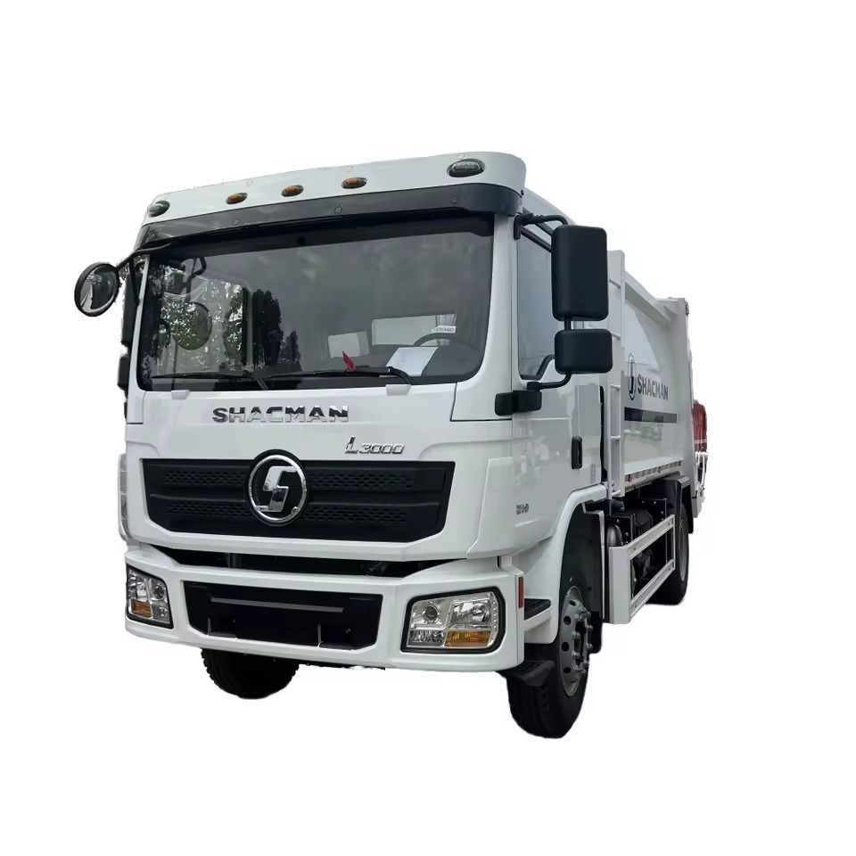Shacman 4x2 Arka Y&uuml;kleyici Kompakt&ouml;r &Ccedil;&ouml;p Kutası Manuel Dizel &Ccedil;&ouml;p K