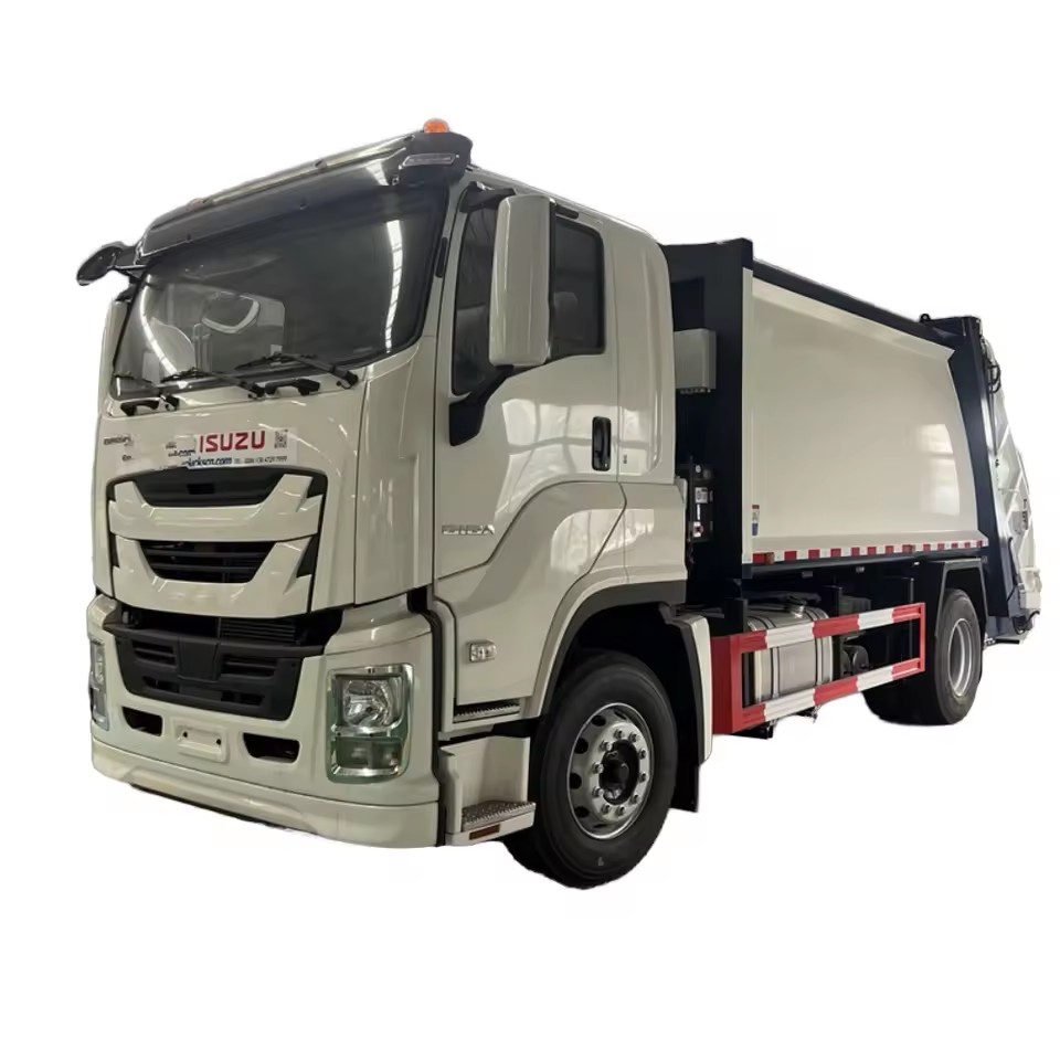 1suzu Otomatik &Ccedil;&ouml;p Kompakt&ouml;r&uuml; Kamyon Yeni Koşul &Ccedil;ekirdekli Geri D&ouml;