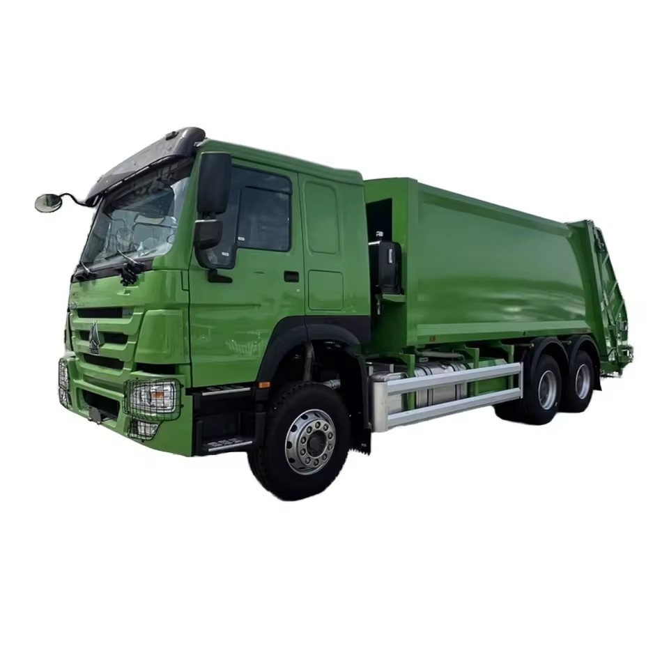 Sinotruk Howo 20 CBM Arka Y&uuml;kleyici Kompakt&ouml;r &Ccedil;&ouml;p Kamyonu 6x4 Manuel Dizel Sık