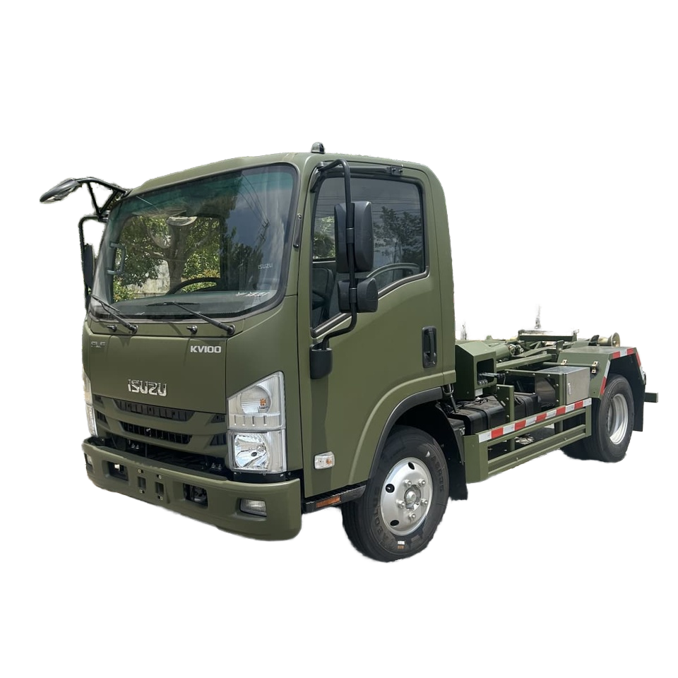 Isuzu Skip Loader Kamyon 4-6m&sup3;, Atık / İnşaat I&ccedil;in Kanca Kaldırma Sistemi, Euro 5 Dizel 