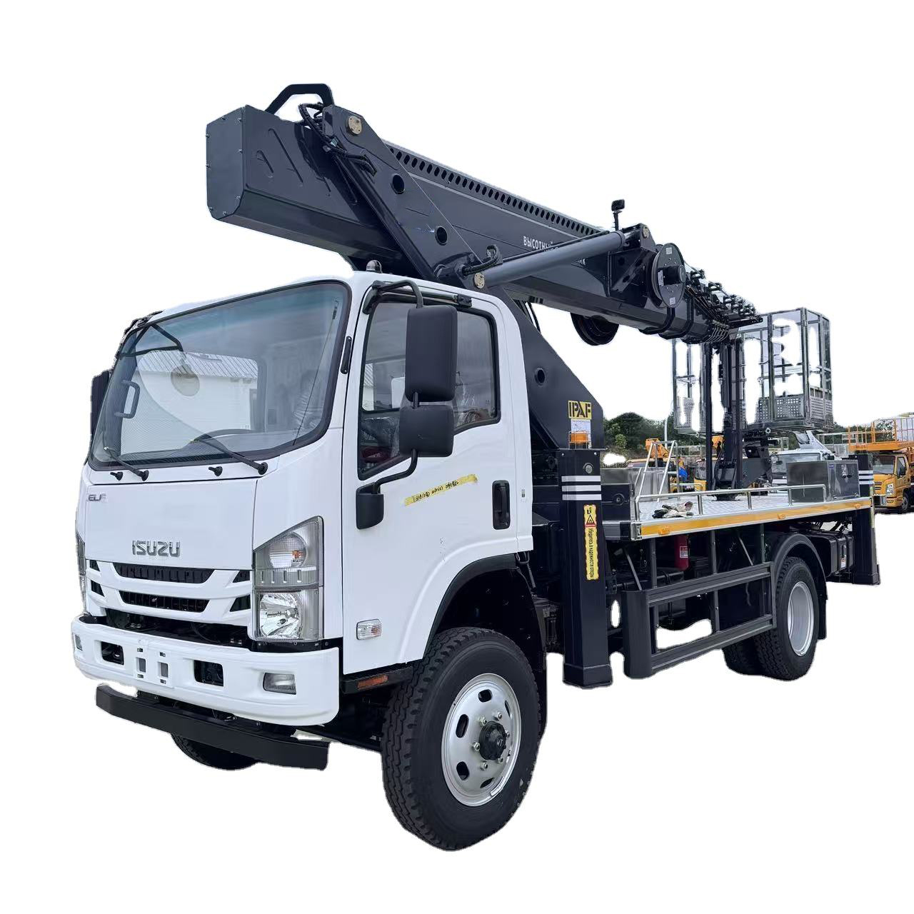 G&uuml;venilir Isuzu N Serisi 4x4 Hava &Ccedil;alışma Aracı, 33M Boom Asans&ouml;r, End&uuml;striyel