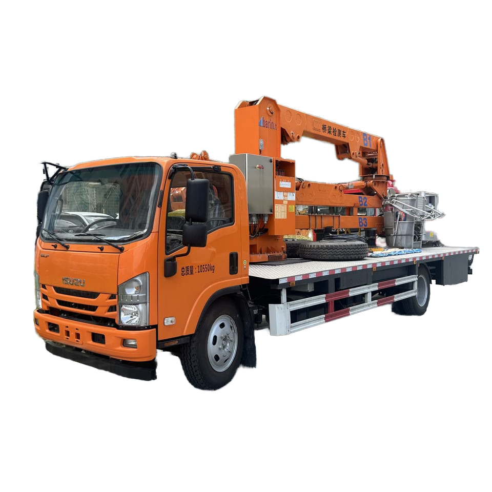 4 * 2 Isuzu K&ouml;pr&uuml; Muayene Kamyonu, 18-22m Hidrolik Boom Ile Mobil &Ccedil;alışma Platformu