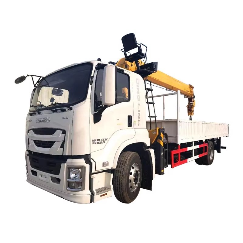 Ağırlık Kaldırma I&ccedil;in 1SUZU GIGA 10Ton Kamyon Montajlı Vin&ccedil; Hidrolik Boom Vin&ccedil; 