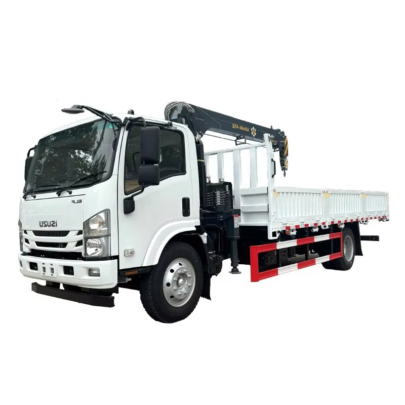 1SUZU ELF 700P 5 Ton Kamyon Montajlı Vin&ccedil; Teleskopik Knuckle Boom Vin&ccedil; Kamyon Satılık