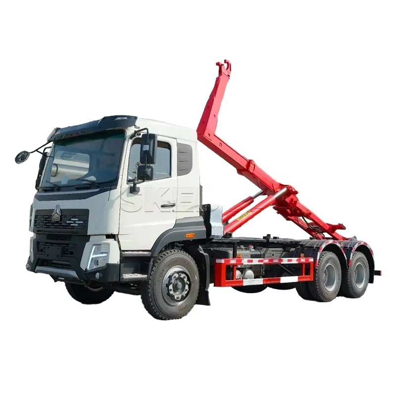 Howo 30 Ton Kanca Kaldırma &Ccedil;&ouml;p Y&uuml;kleme Kamyonu 6x4 Hidrolik Sistem Kol Rulo Otomati