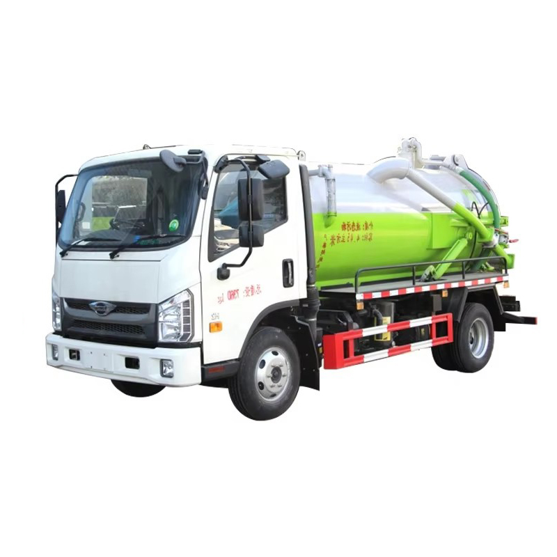 Foton 5 CBM Kanalizasyon Emme Kamyonu Mini Vakum Septik Fekal Emme Tank Kamyonu