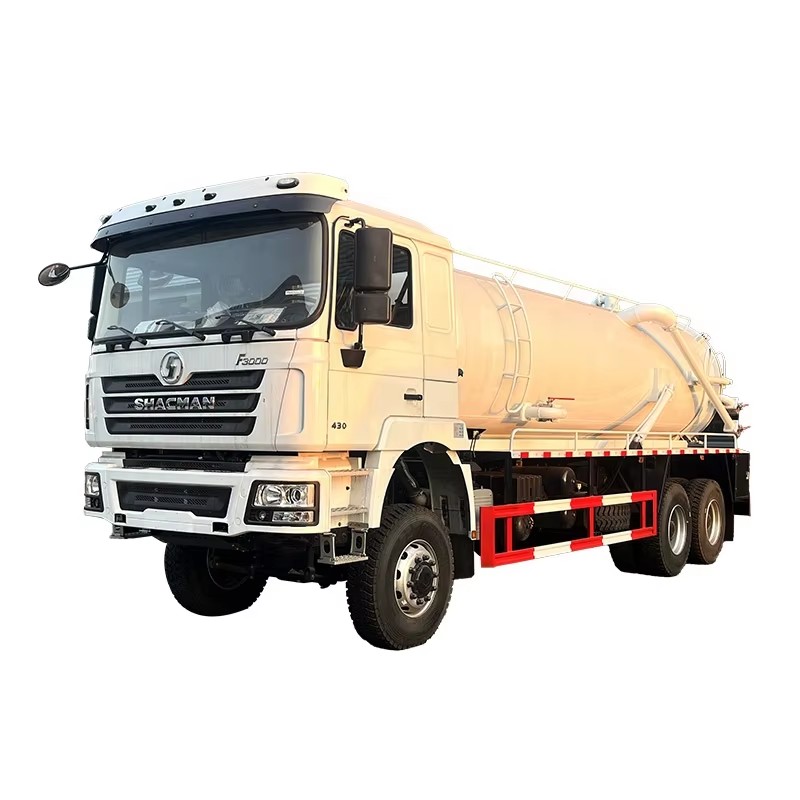 Shacman 6x4 Vakum Sewage Emme Kamyonu 22000L Septik Fekal Vakum Emme Temizleme Tanker Kamyonu