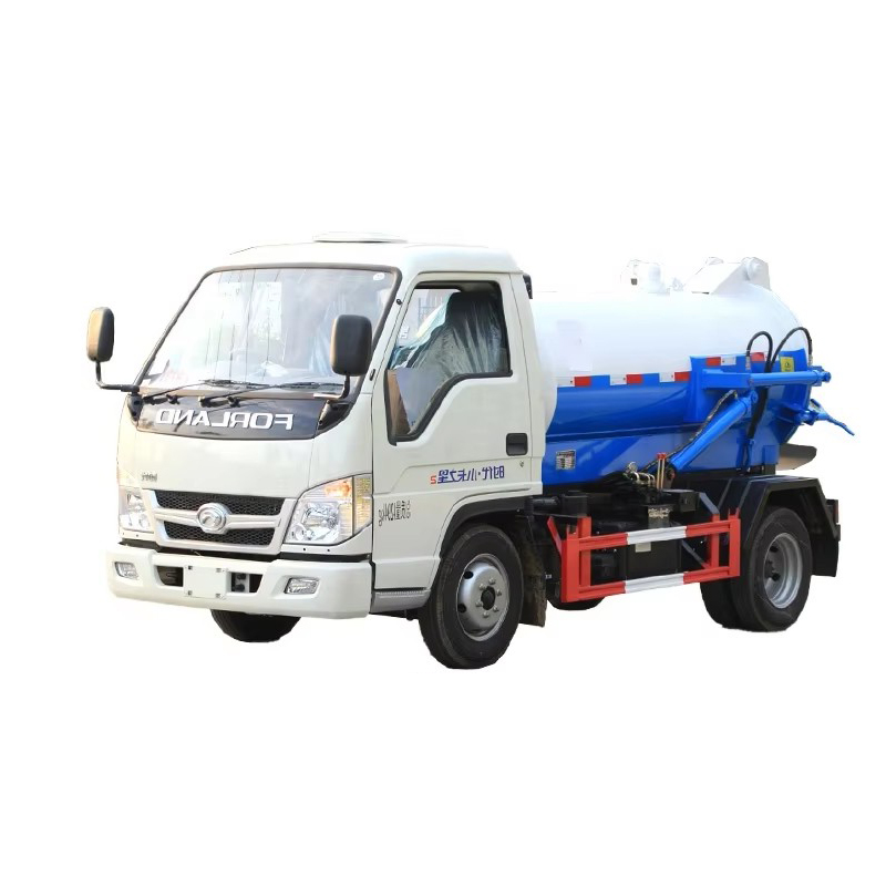 Foton Mini Kanalizasyon Emme Kamyonu 2 CBM 4x2 Satılık Vakum Emme Tank Kamyonu