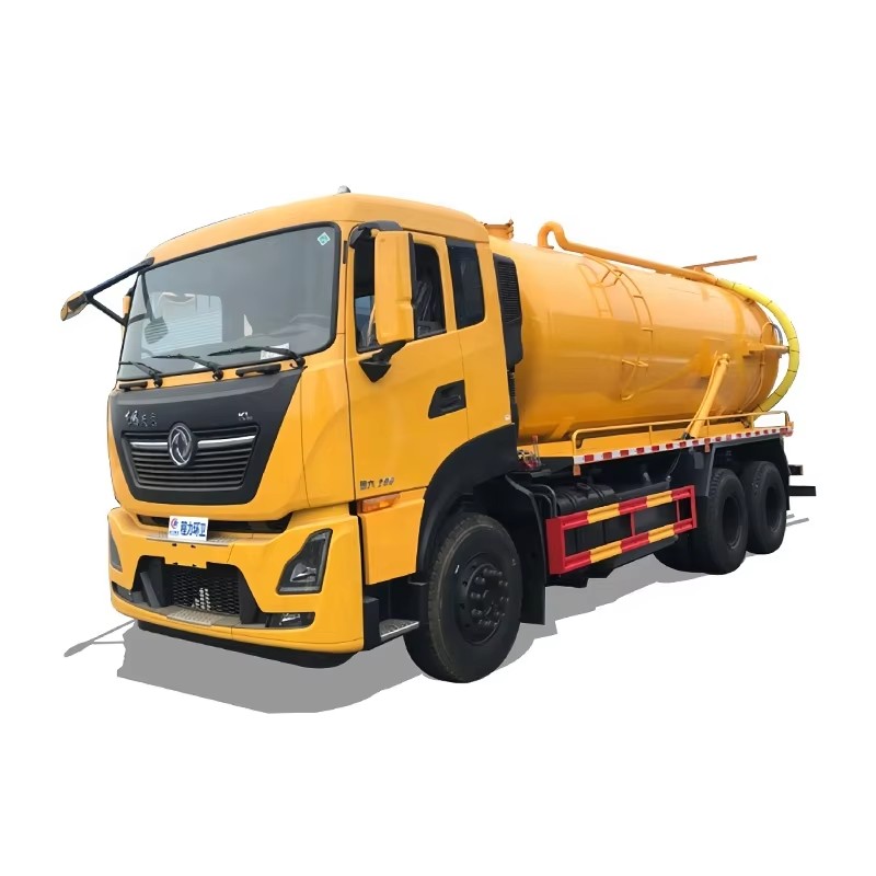 Dongfeng 20 CBM Sewage Emme Kamyonu 6 X 4 Septik Pompa Kamyonları Vakum Y&uuml;ksek Basın&ccedil;lı 