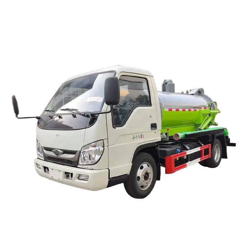 Foton 3000L Sewage Emme Kamyonu 4x2 Vakum Septik Fekal Emme Temizleme Tanker Kamyonu