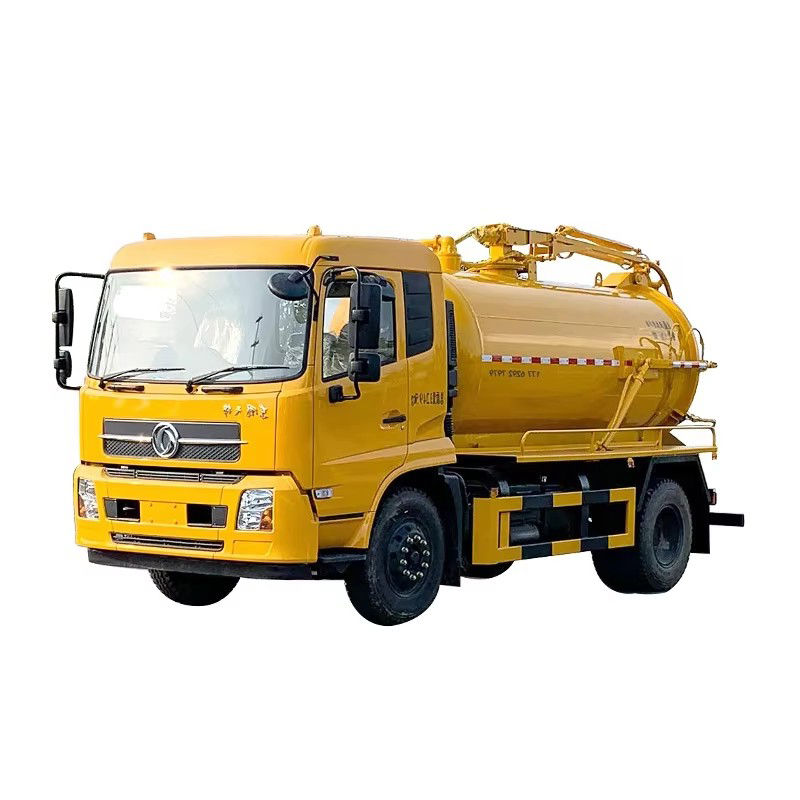 Dongfeng KR 4x2 Sewage Emme Kamyonu 15 CBM Septik Fekal Vakum SewageTruck