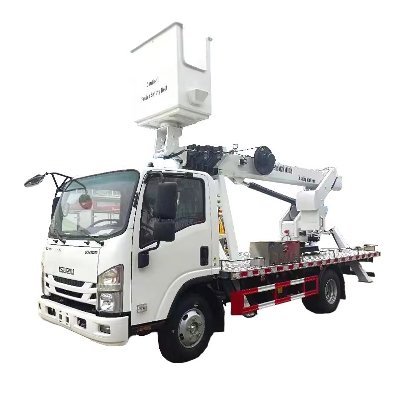 1SUZU ELF KV100 Hava &Ccedil;alışma Platformu Kamyon Kaldırma I&ccedil;in 13m Kova Kamyon