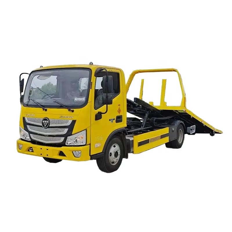Ara&ccedil; Kurtarma I&ccedil;in Foton D&uuml;z Yataklı Wrecker &Ccedil;ekme Kamyonu 4x2 Yol &Ccedil