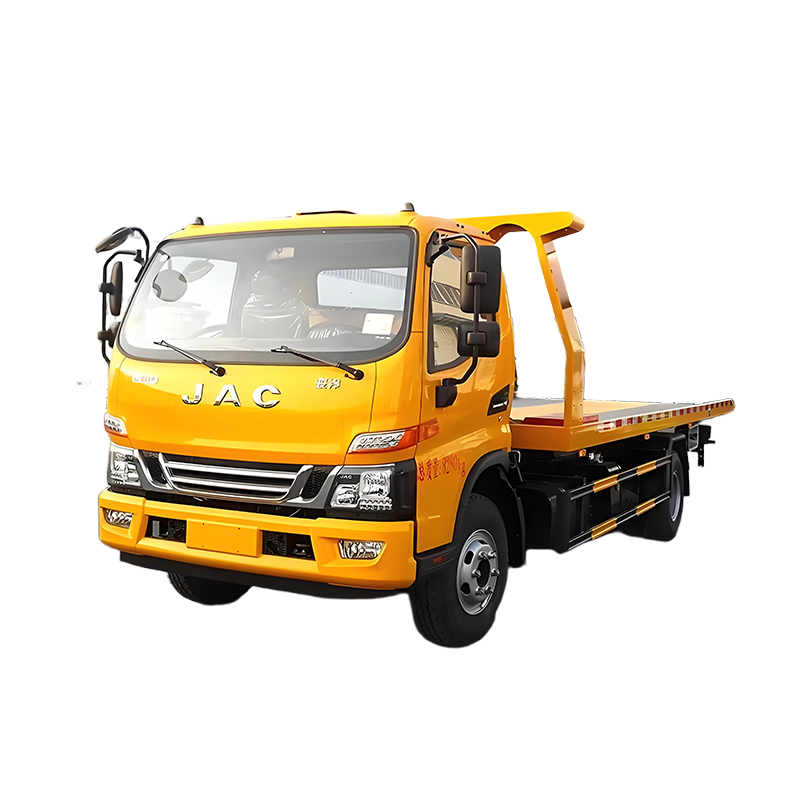 Satılık Vin&ccedil; Ile JAC D&uuml;z Yataklı Wrecker Kamyon 4x2 Yol Kurtarma &Ccedil;ekme Kamyonu