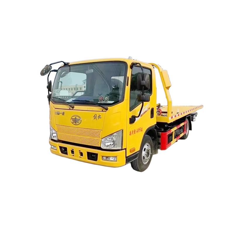 Ara&ccedil; Kurtarma I&ccedil;in FAW 4x2 D&uuml;z Yataklı Wrecker &Ccedil;ekme Kamyonu K&uuml;&ccedi