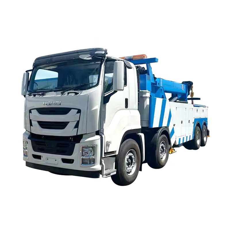 Acil Kurtarma I&ccedil;in 1SUZU GIGA 8x4 Rotator Wrecker &Ccedil;ekme Kamyonu 40Ton Kurtarma Kamyonu