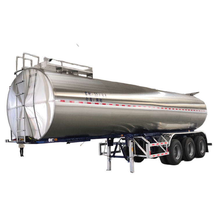 YENİ 35-50m3 Paslanmaz &Ccedil;elik S&uuml;t Tankı Sıvı Gıda 35cbm S&uuml;t Tankı Ile Yarı R&ouml;mo