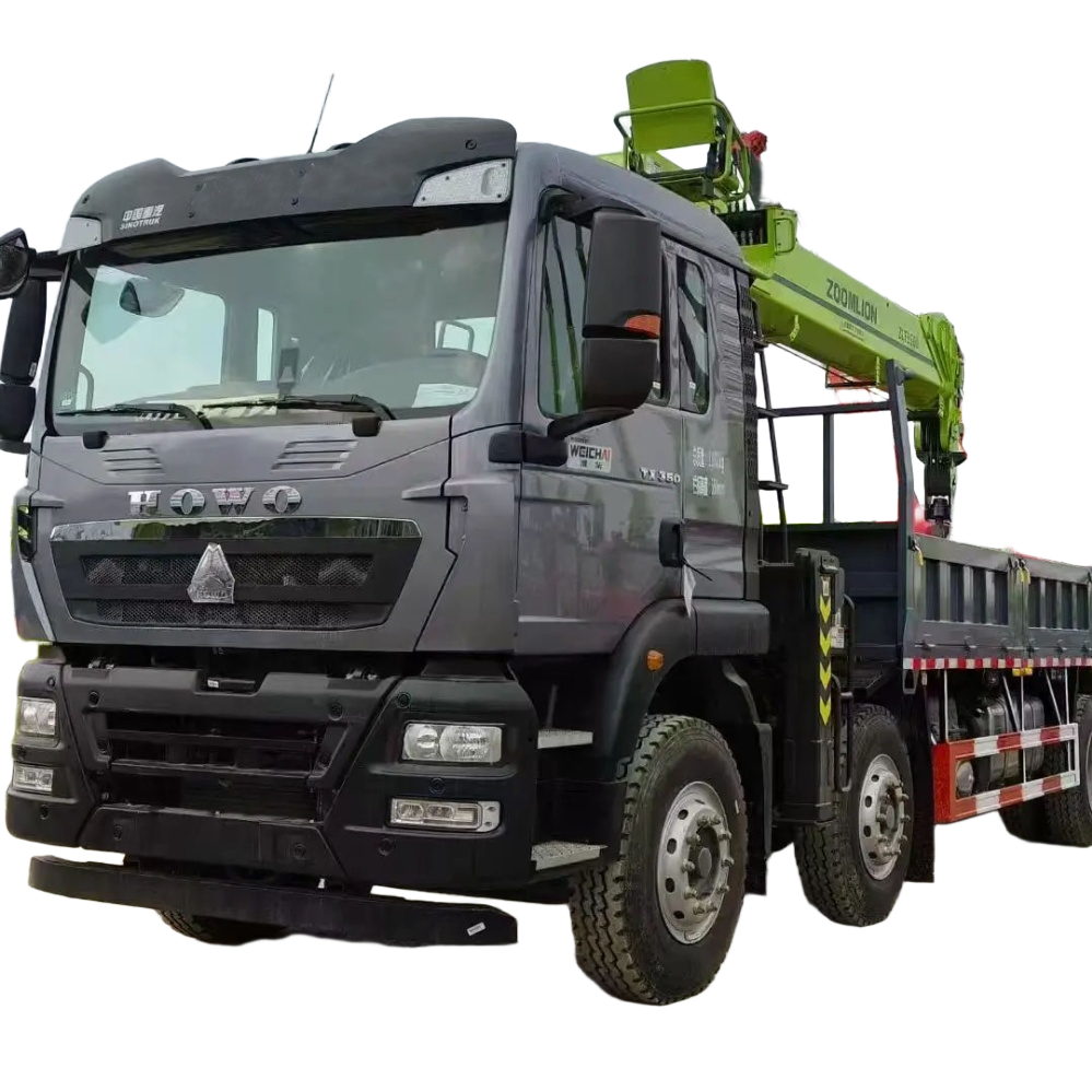 Sinotruk Howo 8x4 Mobil Vin&ccedil; 14 Ton Teleskopik Knuckle Boom 16m Kaldırma Y&uuml;ksekliği Y&uu