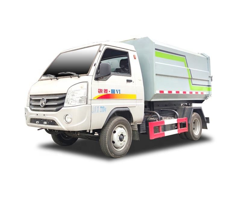 KAMA Mini 4x2 Dizel Temizlik Aracı 4 K&uuml;p Metrelik Yan Y&uuml;kleyici Arka &ccedil;&ouml;p Kamyo