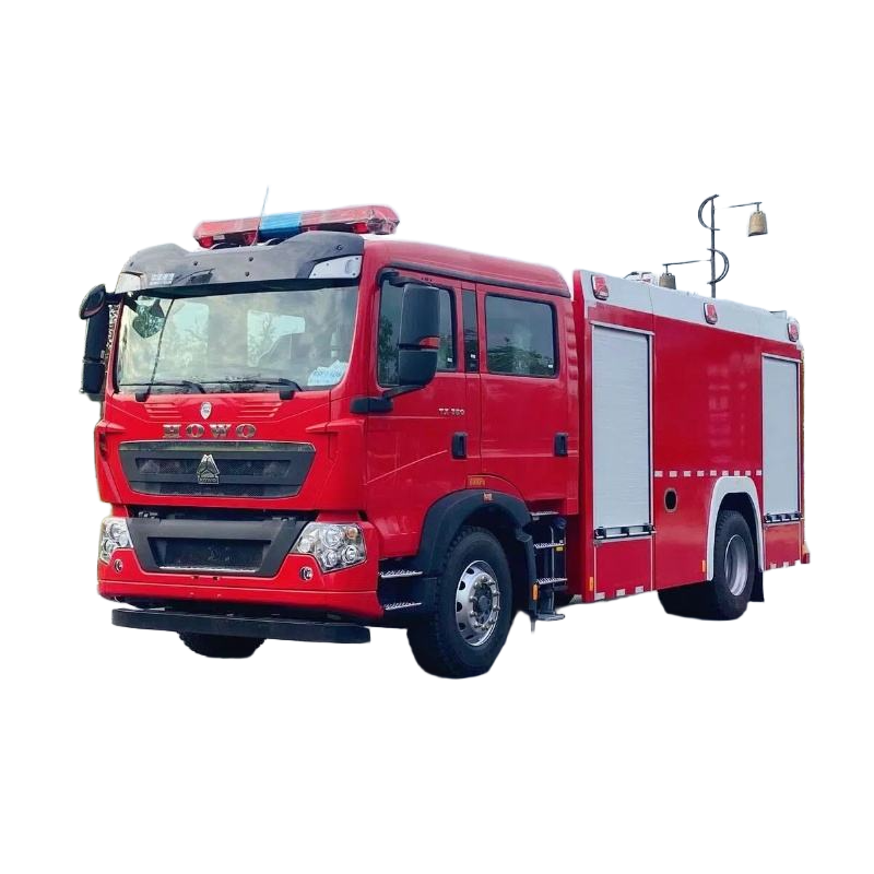 Ağır Kamyon HOWO 4x2 Su Tankı İtfaiye Kamyonu K&ouml;p&uuml;k İtfaiye Kamyonu 8000L Su Tankı