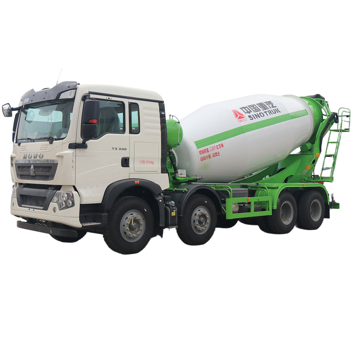 HOWO TX 8x4 12m&sup3; Beton Karıştırıcı Kamyon İnşaat Karıştırıcı Satılık Beton Karıştırıcı Kamyon B
