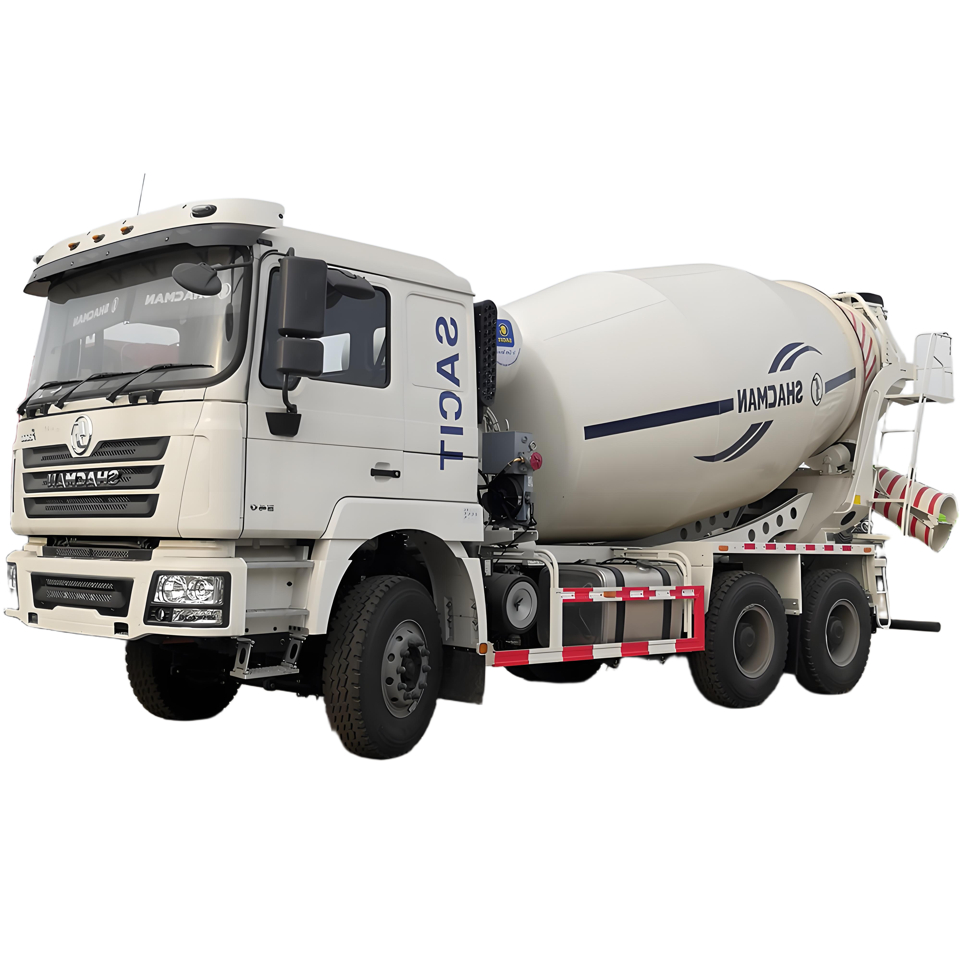 SHACMAN Dizel Motor Beton Karıştırıcı Davul Beton Karıştırıcı Taşınabilir Beton Karıştırıcı