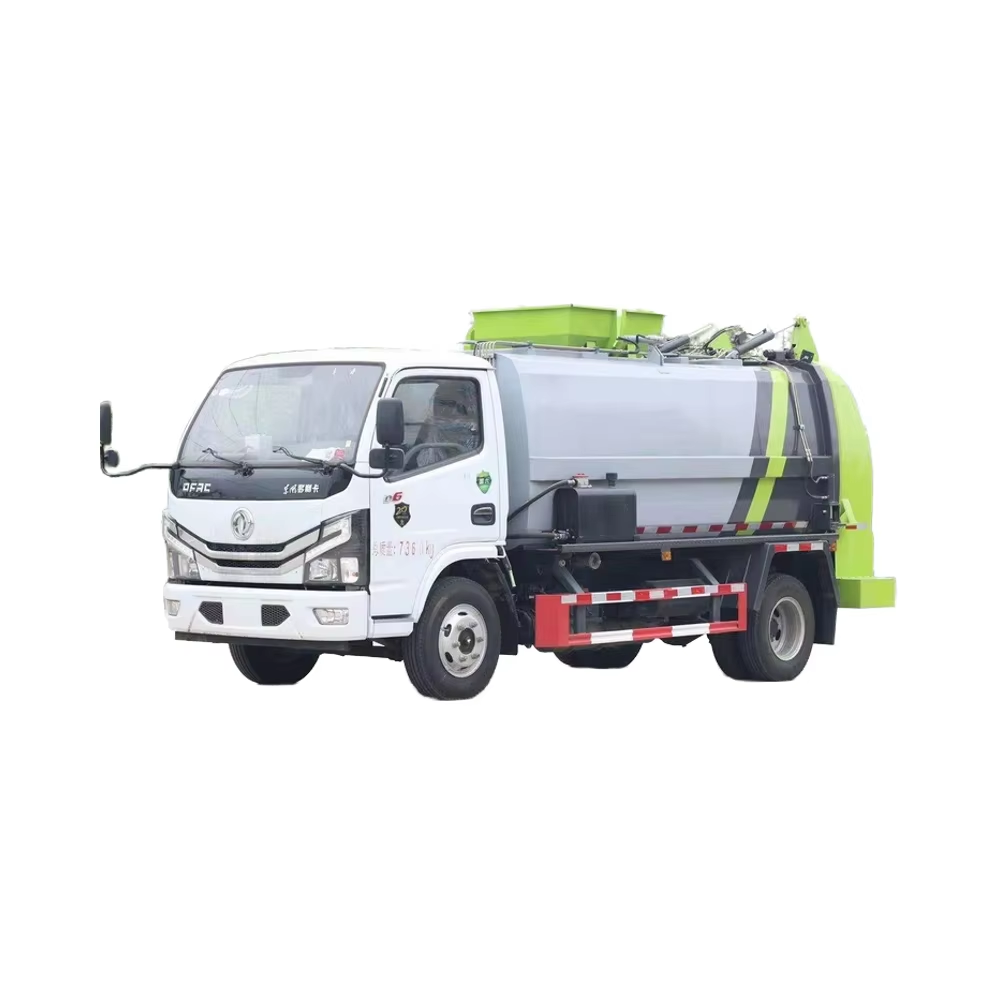Gıda Atıkları Toplamak I&ccedil;in Dongfeng D6 7.5-K&uuml;p-Meter Dizel Yakıt Kompakt&ouml;r&uuml; M