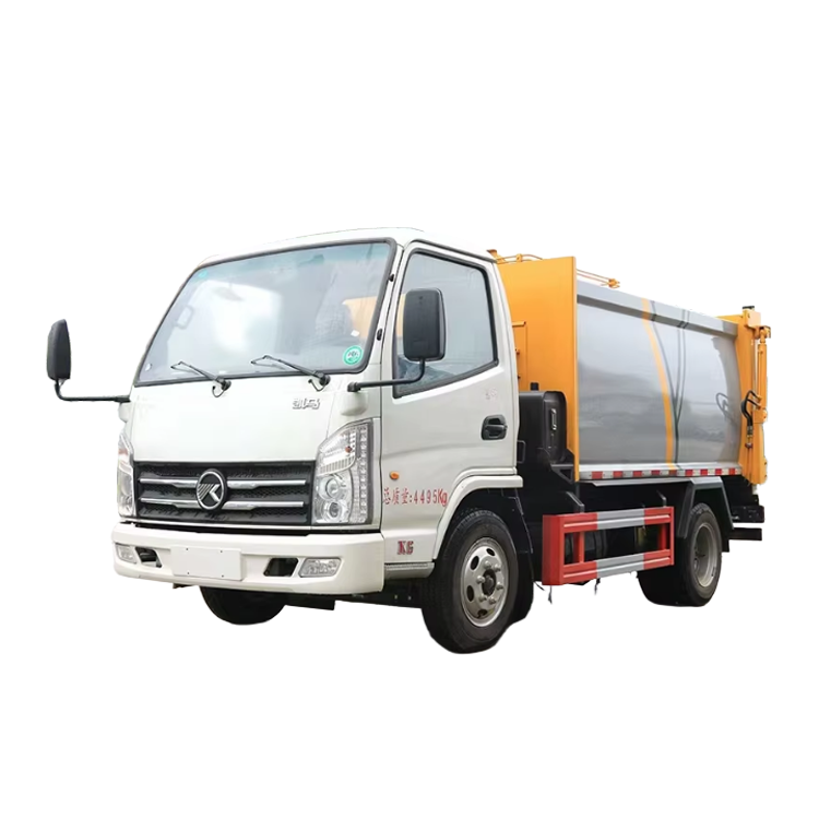 KAMA 3CBM Kompakt Dizel &Ccedil;&ouml;p Kamyonu Sızdırmaya Dayanıklı Motor Yan Y&uuml;kleme Sıkıştır