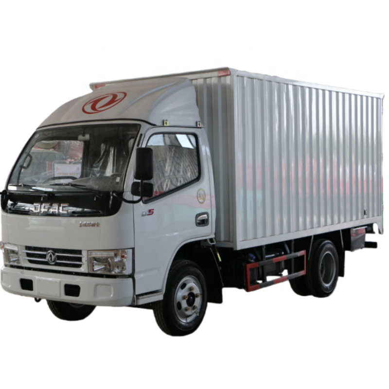 Yeni Kutu Kamyon Dongfeng 4X2 Dizel Yeni Euro 3 Emisyon Standartı, 3-5 Ton Mallar Fabrikası Cu Y&uum