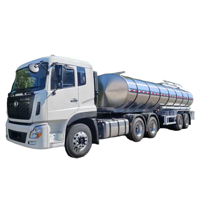 2 Eksenli Taze S&uuml;t Taşıma Yarı R&ouml;mork 28m&sup3;milk Kamyon 28000L Paslanmaz &Ccedil;elik S