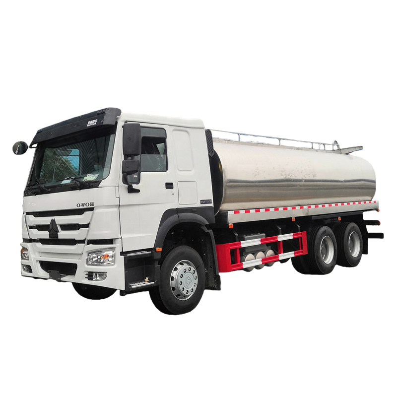 Sinotruk Howo 4X2 S&uuml;t Tankeri Kamyonu Taşıma I&ccedil;in 15000L S&uuml;t Kamyonu Taze S&uuml;t 