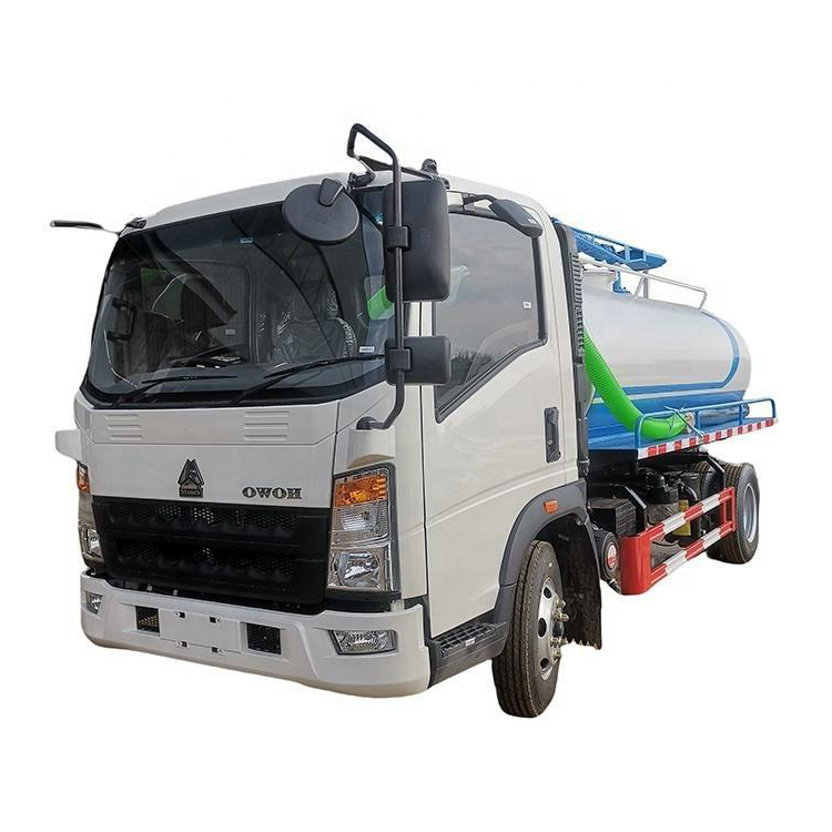 &Ccedil;in HOWO 5 Cbm Septik &ccedil;amur Atma Dışkı Kamyon 4X2 Vakum Sewage Emme Kamyon Satılık