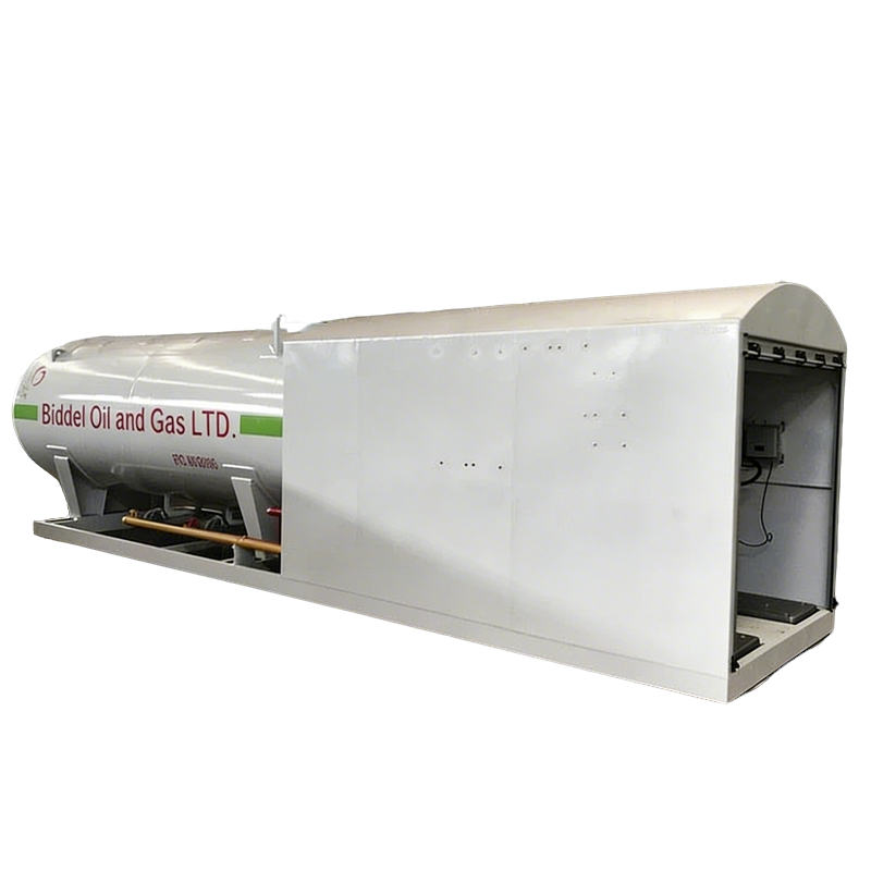 10m3 5Tons Skid LPG Silindir Dolum Tank İstasyonu