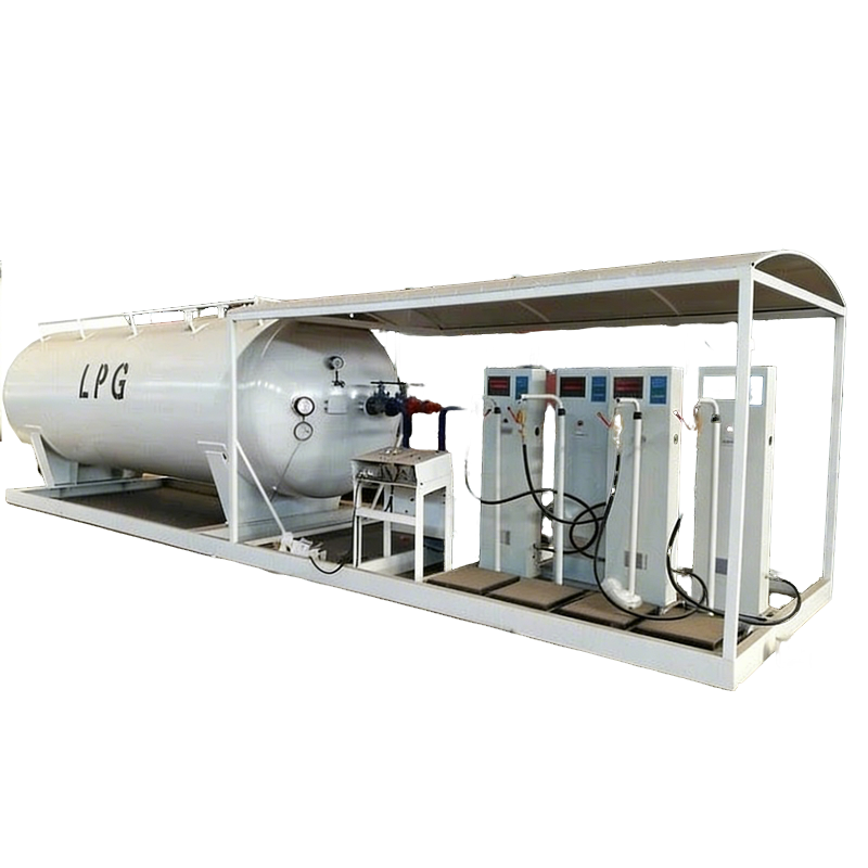 15.000litre 7.5mt Pişirme Gaz Silindiri Dolum Tank Tesisi 15cbm LPG Kayma İstasyonu