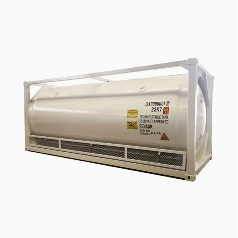 LPG Propan Yatay Basın&ccedil;lı Gemi Konteyner I&ccedil;in Yeni Un T50 40FT ISO Tank Konteyner