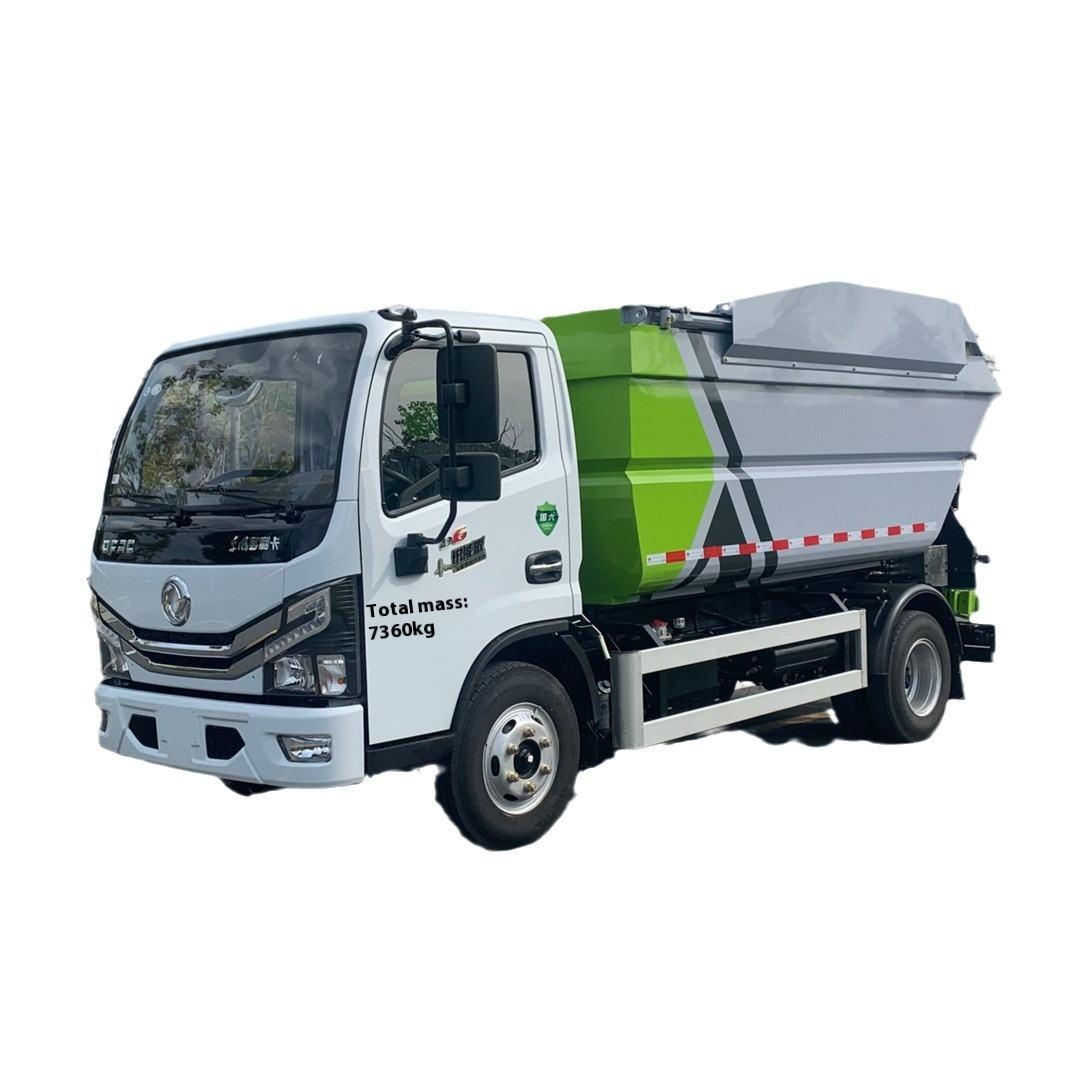 Dongfeng Kendinden Boşaltma &Ccedil;&ouml;p Kamyonu Arka Y&uuml;kleme Kılavuzu 4x2 Doğrudan &Uuml;re