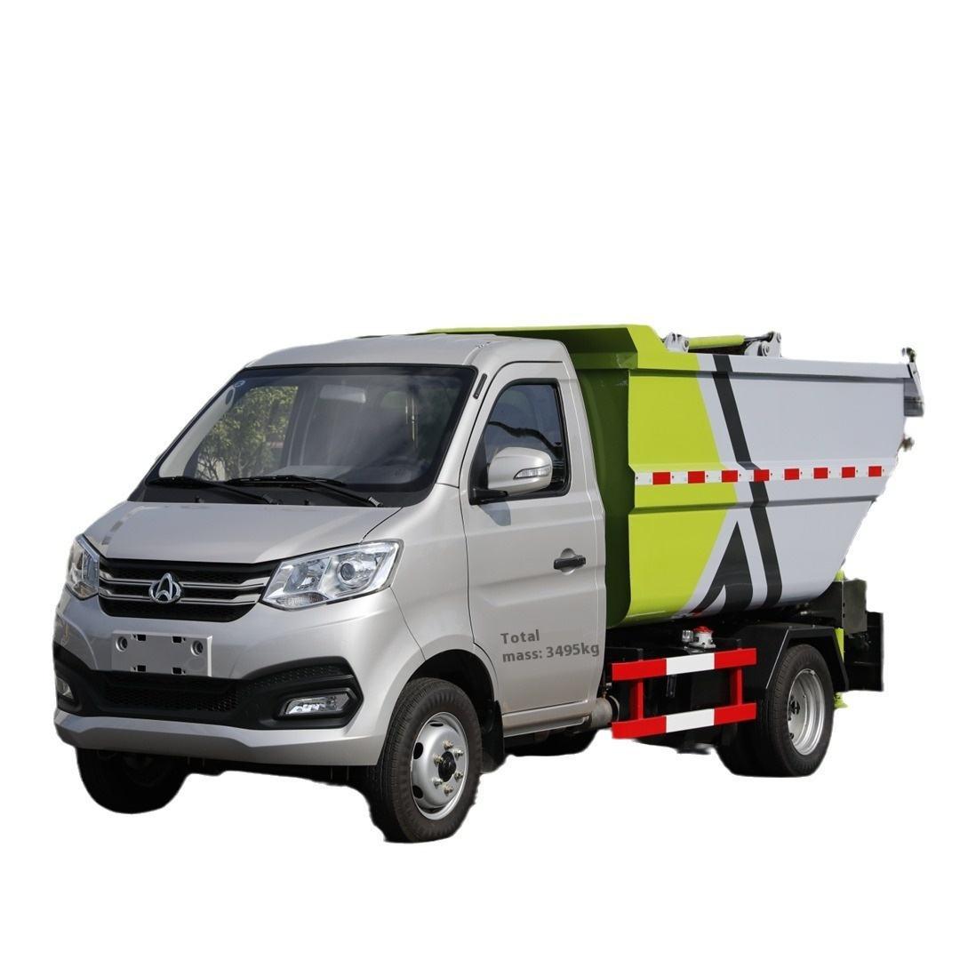 Changan Doğrudan &Uuml;retici Kendinden Boşaltma Dizel &Ccedil;&ouml;p Kamyonu Sızdırımsız Arka Kanc